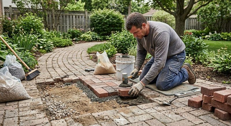 Brick Driveway Repair in Vacaville, CA