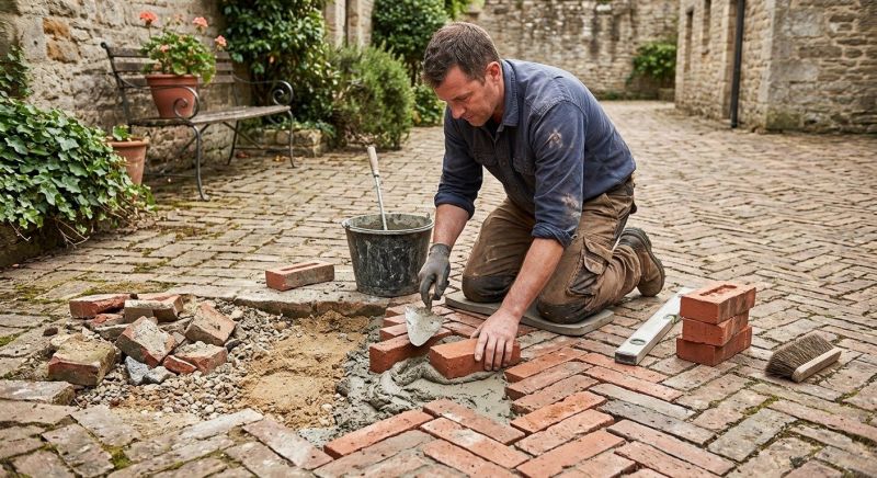 Brick Flatwork Repair in Solano County, CA