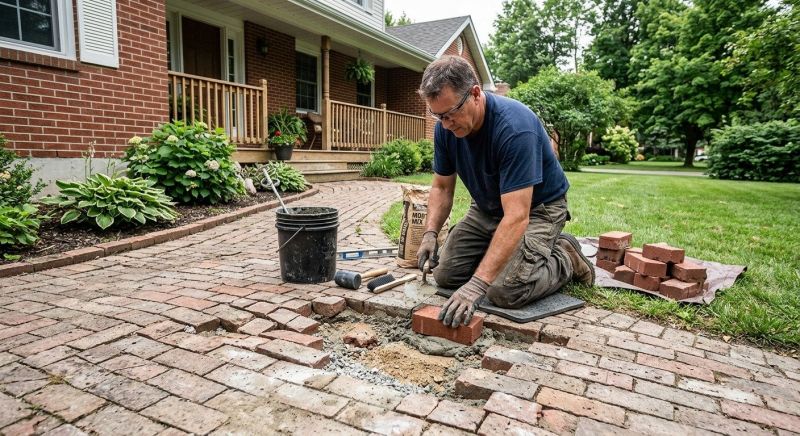 Brick Flatwork Repair in Yolo County, CA