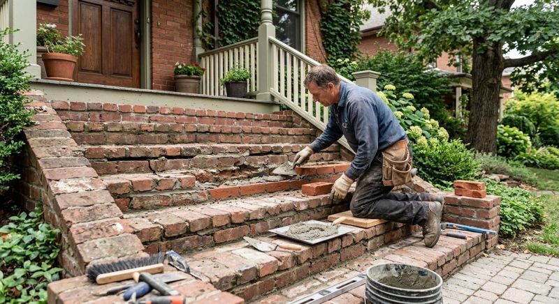 Brick Stairs Repair in Rio Vista, CA