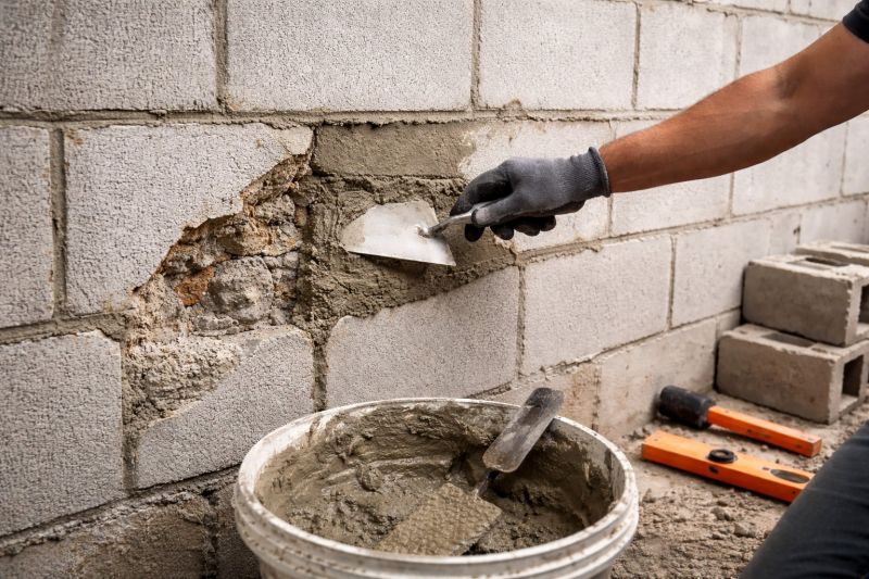 Cinder Block Wall Repair in Dixon, CA