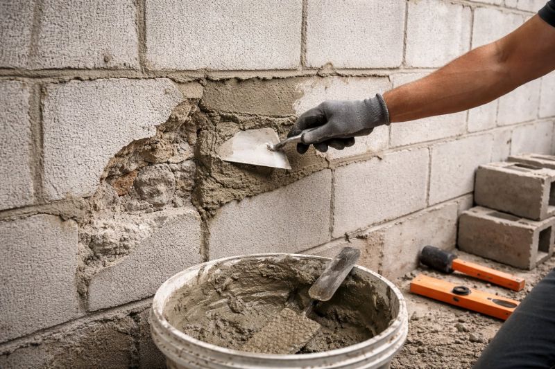 Cinder Block Wall Repair in Vallejo, CA