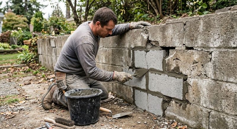 Concrete Block Repair in Vacaville, CA