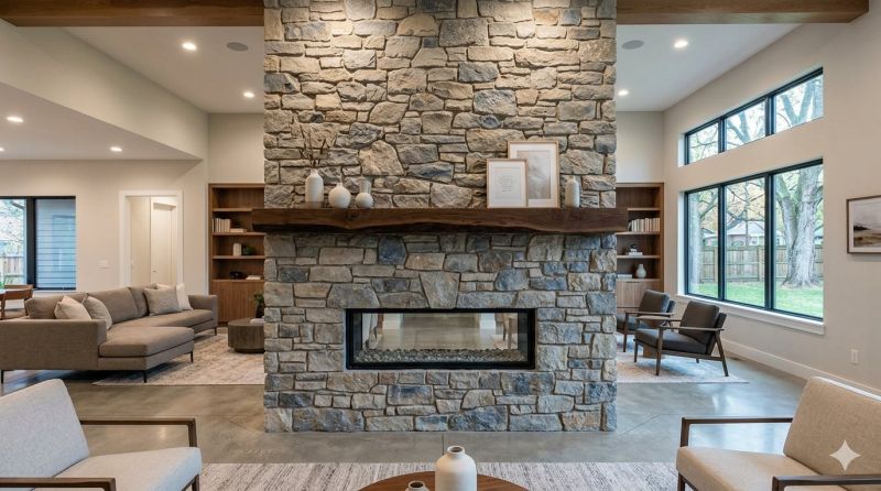 Stone Chimney Installation in Davis, CA