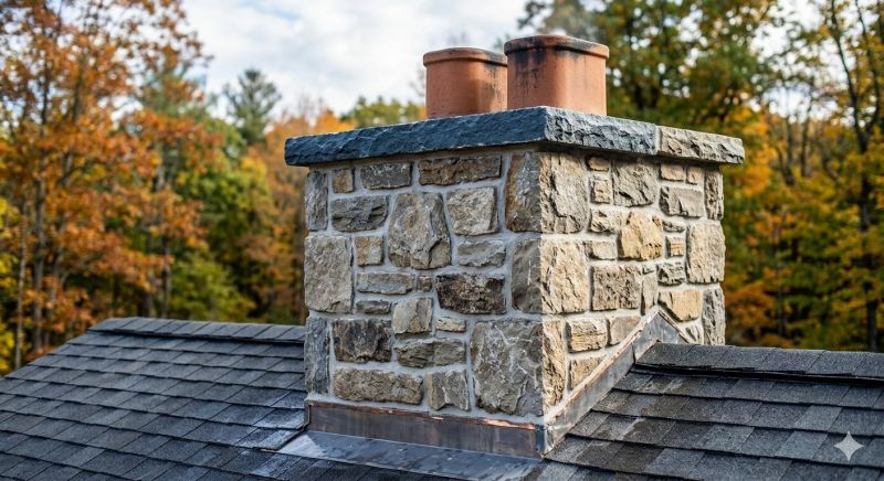 Stone Chimney Installation in Solano County, CA