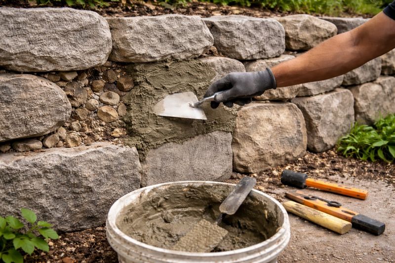 Stone Wall Repair in Fairfield, CA