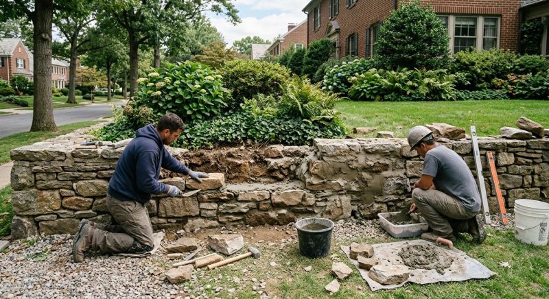 Stone Wall Repair in Travis Afb, CA
